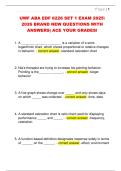 UWF ABA EDF 6226 SET 1 EXAM 2025  2026 BRAND NEW QUESTIONS WITH  ANSWERS&vert; ACE YOUR GRADES&excl; 