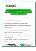 FUNDAMENTAL OF CODE ENFORCEMENT   EXAM COMPLETE PACKAGE DEAL