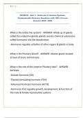 HCA201B - Quiz 3 - Endocrine & Immune Systems&comma; Communicable Diseases Questions with 100&percnt; Correct Answers 2025 &vert; 2026