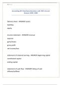 Accounting 201 Final Exam Questions with 100&percnt; Correct Answers 2025 &vert; 2026&period;