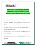 Minnesota Cosmetology Written Practical Exam &vert; 2025&sol;2026 &vert; 90 Exam Questions with Correct Answers &vert; Haircutting&comma; Facials&comma; Nail Care&comma; Chemical Services