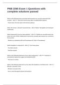 PNB 2265 Exam 1 Questions with complete solutions passed