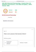 NSC 830-Advanced Pharmacology Exam&vert; Explore New 121 Questions and Answers &vert; Fall 2025&sol;26 Update &vert; 100&percnt; Correct &ndash;EKU&period;