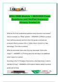 D089 Principles of Economics &ndash; 100 Verified Exam Questions and Answers &ndash; Economic Systems&comma; Trade&comma; Factors of Production &ndash; Western Governors University