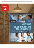 Nursing Leadership and Management &lpar;2nd Edition&comma; 2023&rpar; &ndash; Murray &ndash; F&period;A&period; Davis &vert; PDF