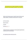 DSST Principles of Public Speaking &lpar;CLEP&rpar; &ndash; Exam Questions and Answers &lpar;Graded A&plus;&comma; 100&percnt; Verified&rpar;