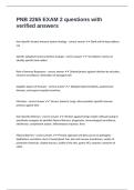 PNB 2265 EXAM 2 questions with verified answers