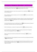 Emergency Response Questions and Answers 