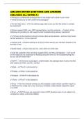 AMAZON DRIVER QUESTIONS AND ANSWERS 2025&sol;2026 ALL RATED A&plus;