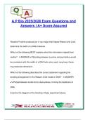 AP Biology &ndash; 100&plus; Exam Questions with Answers &vert; Genetics&comma; DNA Replication&comma; Gene Expression &vert; 2025&sol;2026