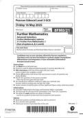 EDEXCEL advanced subsidiary level further mathematics 8fm0-21 further pure mathematics 1 june-2025
