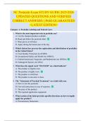 NC Pesticide Exam STUDY GUIDE 2025&sol;2026  UPDATED QUESTIONS AND VERIFIED  CORRECT ANSWERS &vert;&vert; PASS GUARANTEED  <LATEST EDITION>