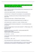BICSI INSTALLER 1 ACTUAL FINAL PAPER QUESTIONS AND ANSWERS 2025&sol;2026 ALL RATED A&plus;