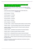 BICSI INSTALLER 1 PRACTICE EXAM QUESTIONS AND ANSWERS 2025&sol;2026 ALL RATED A&plus;