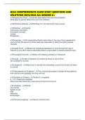 BLEA COMPREHENSIVE EXAM SHEET QUESTIONS AND SOLUTIONS 2025&sol;2026 ALL GRADED A&plus;