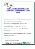 MDC 3 Exam 1 &lpar;2025&sol;2026&rpar; &ndash; 150&plus; Solved Questions &vert; Breast & Prostate Cancer&comma; STIs&comma; Renal Failure&comma; Reproductive Health
