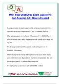 MOT 6650 Final Exam &lpar;2025&rpar; &ndash; 100&plus; Solved Questions &vert; Pediatric OT&comma; Sensory Integration&comma; Reflexes&comma; Feeding & Positioning