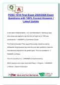 POSC 1010 Final Exam &lpar;2025&rpar; &ndash; 100&plus; Solved Questions &vert; U&period;S&period; Constitution&comma; Federalism&comma; Civil Liberties&comma; Political Parties