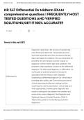 NR 547 Differential Dx Midterm EXAM comprehensive questions &vert; FREQUENTLY MOST TESTED QUESTIONS AND VERIFIED SOLUTIONS&sol;GET IT 100&percnt; ACCURATE&excl;&excl;