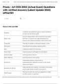 Praxis - Art 5135 2025 &lpar;Actual Exam&rpar; Questions with verified Answers &lpar;Latest Update 2025&rpar; UPDATE&excl;&excl;