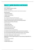 Neuro I &ndash; gie&lstrok;da Questions and Answers 