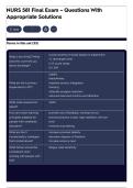 NURS 581 Final Exam &ndash; Questions With Appropriate Solutions