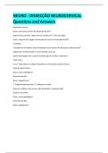 NEURO - DISSEC&Ccedil;&Atilde;O NEUROCERVICAL  Questions and Answers 