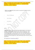 NURS 150 Practice Exam 2025&sol;2026 &vert; Verified Questions & Answers A&plus;