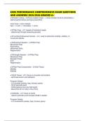 EXOS PERFORMANCE COMPREHENSIVE EXAM QUESTIONS AND ANSWERS 2025&sol;2026 GRADED A&plus;