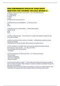EXOS PERFORMANCE SPECIALIST EXAM SCRIPT QUESTIONS AND ANSWERS 2025&sol;2026 GRADED A&plus;