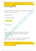 NURS 401 Patho Exam 3 &vert; Verified Questions & Explained Answers A&plus; 2025&sol;2026