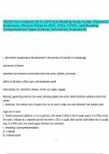 TExES Core Subjects EC-6 &lpar;291&rpar; ELA-Reading Study Guide- Phonemic Awareness&comma; Phonics Patterns &lpar;CVC&comma; CVCe&comma; CVVC&rpar;&comma; and Reading Comprehension Types &lpar;Literal&comma; Inferential&comma; Evaluative&rpar;&period;pdf