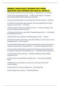 GENERAL CRANE SAFETY REVISION PAST PAPER QUESTIONS AND ANSWERS 2025&sol;2026 ALL RATED A&plus;