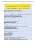 FF2 Final Exam Study Guide &lpar;IFSTA&rpar; 2025&sol;2026  VERIFIED QUESTIONS AND ANSWERS &vert;&vert;  GUARANTEED PASS <LATEST VERSION 