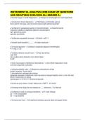 INSTRUMENTAL ANALYSIS CORE EXAM SET QUESTIONS AND SOLUTIONS 2025&sol;2026 ALL GRADED A&plus;