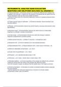 INSTRUMENTAL ANALYSIS EXAM EVALUATION QUESTIONS AND SOLUTIONS 2025&sol;2026 ALL GRADED A
