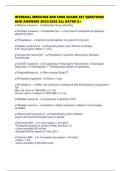 INTERNAL MEDICINE EOR CORE EXAMS SET QUESTIONS AND ANSWERS 2025&sol;2026 ALL RATED A&plus;