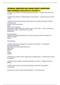 INTERNAL MEDICINE EOR EXAMS SCRIPT QUESTIONS AND ANSWERS 2025&sol;2026 ALL RATED A&plus;