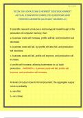 ECON 200 UOFA EXAM 2 NEWEST 2025&sol;2026 NEWEST ACTUAL EXAM WITH COMPLETE QUESTIONS AND VERIFIED ANSWERS &vert;ALREADY GRADED A&plus;&vert;