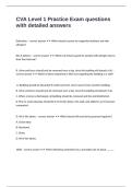 CVA Level 1 Practice Exam questions with detailed answers