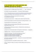 JR 101 REVISION PAST PAPER QUESTIONS AND ANSWERS 2025&sol;2026 ALL RATED A&plus;