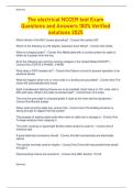 The electrical NCCER test Exam  Questions and Answers 100&percnt; Verified  solutions 2025 