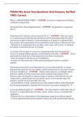 TEXAS FAL Exam Test Questions And Answers Verified  100&percnt; Correct