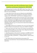 BMW Associate Level ASE Certification Exam Practice Questions and Answers &lpar;Updated for 2025-2026&rpar;