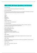 WGU D291 OA Exam Questions and Answers 