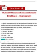 NR 667 CEA FNP Capstone Practicum and Intensive &ndash; Final Exam &lpar;Chamberlain University&rpar;