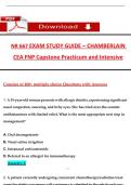 NR 667 Exam Study Guide &ndash; CEA FNP Capstone Practicum and Intensive &lpar;Chamberlain University&rpar;