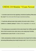 CHEM 210 Module 7 Exam Newest