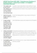 APCSP Final Exam 2025&ndash;2026 - Comprehensive Questions & Verified Answers - Actual Exam Content - A&plus; Graded & Guaranteed Success&excl;