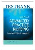Advanced Practice Nursing &colon; Essentials for Role Development 4th Edition Joel Test Bank
